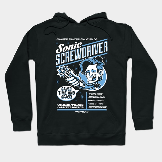 sonic screwdriver Hoodie by harebrained